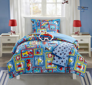 Race Car Twin 4pc Comforter Set