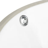 Nerida Porcelain Ceramic Rnd 17In Wht Undermount Bathroom Sink