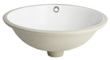 Nerida Porcelain Ceramic Rnd 17In Wht Undermount Bathroom Sink