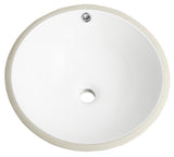 Nerida Porcelain Ceramic Rnd 17In Wht Undermount Bathroom Sink