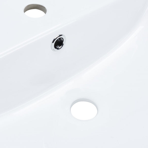 Safavieh Levin Bathroom Drop-In Sink With Three Holes 32In  White Ceramic BSK5420A