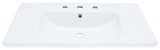 Levin Bathroom Drop-In Sink With Three Holes 32In