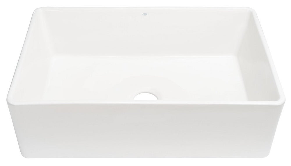 Safavieh Farmhouse Kitchen Sink,33X18In Ceramic White Ceramic BSK6294A