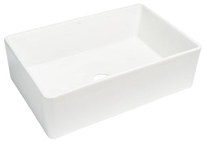 Safavieh Farmhouse Kitchen Sink,33X18In Ceramic White Ceramic BSK6294A