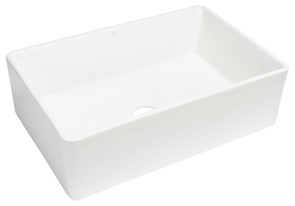 Safavieh Farmhouse Kitchen Sink,33X18In Ceramic White Ceramic BSK6294A