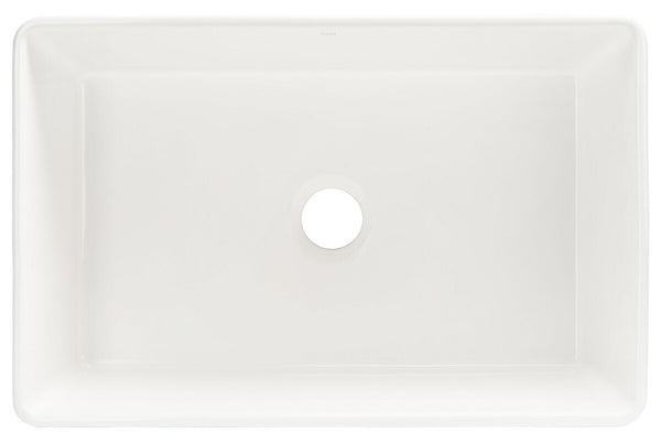 Safavieh Farmhouse Kitchen Sink,33X18In Ceramic White Ceramic BSK6294A