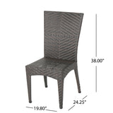 Brooke Outdoor Wicker Chairs Noble House
