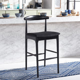 Safavieh Lionel Retro Bar Stool Black Wood BST1503B