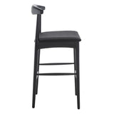 Safavieh Lionel Retro Bar Stool Black Wood BST1503B