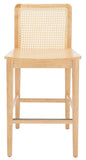 Safavieh Benicio Rattan Counter Stool - Set of 2 Natural BST1506D-SET2