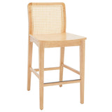 Safavieh Benicio Rattan Counter Stool - Set of 2 Natural BST1506D-SET2