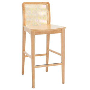 Safavieh Benicio Rattan Bar Stool - Set of 2 Natural BST1507D-SET2