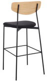 Ryker Barstool Oak / Black Metal BST3008C