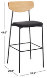 Ryker Barstool Oak / Black Metal BST3008C