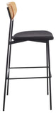 Ryker Barstool Oak / Black Metal BST3008C