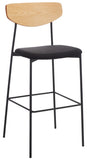 Ryker Barstool Oak / Black Metal BST3008C