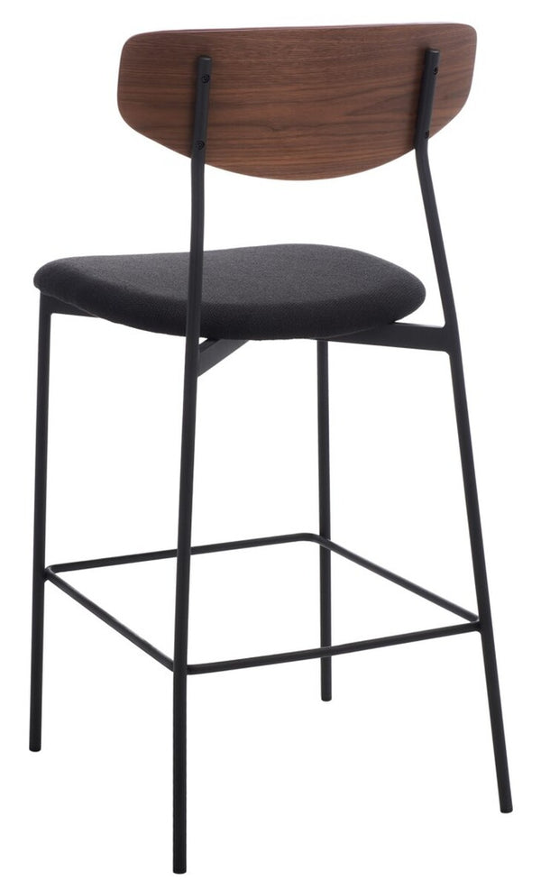 Ryker Counter Stool Walnut / Black Metal BST3009A