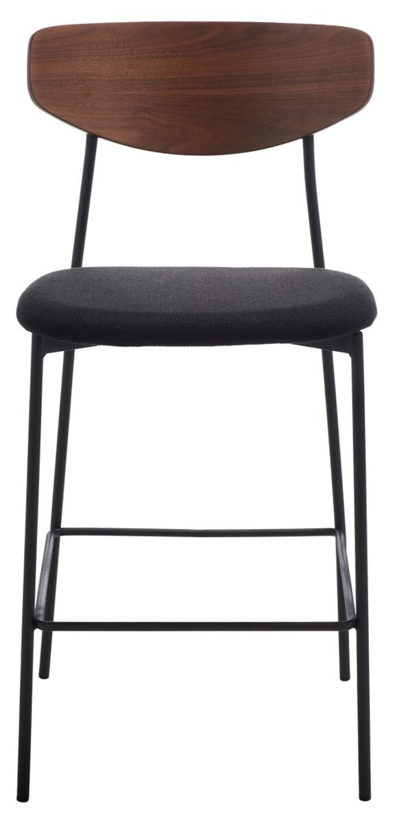 Ryker Counter Stool Walnut / Black Metal BST3009A