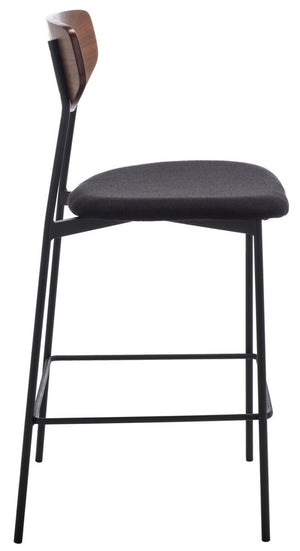 Ryker Counter Stool Walnut / Black Metal BST3009A