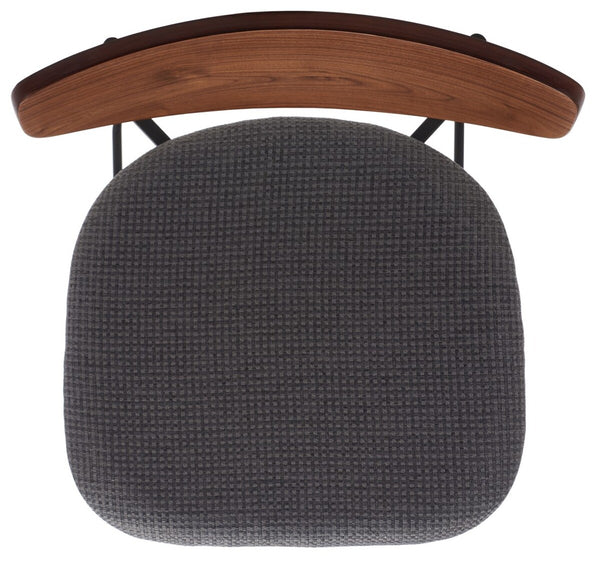 Ryker Counter Stool Walnut / Grey Metal BST3009B