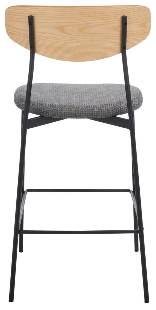 Ryker Counter Stool Oak / Grey Metal BST3009D