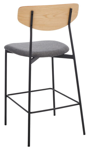 Ryker Counter Stool Oak / Grey Metal BST3009D
