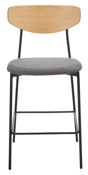Ryker Counter Stool Oak / Grey Metal BST3009D