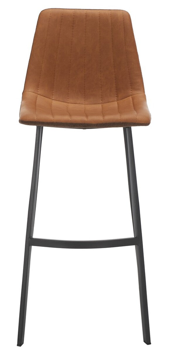 Safavieh Rhyatte Bar Stool  Cognac / Black   BST3018A