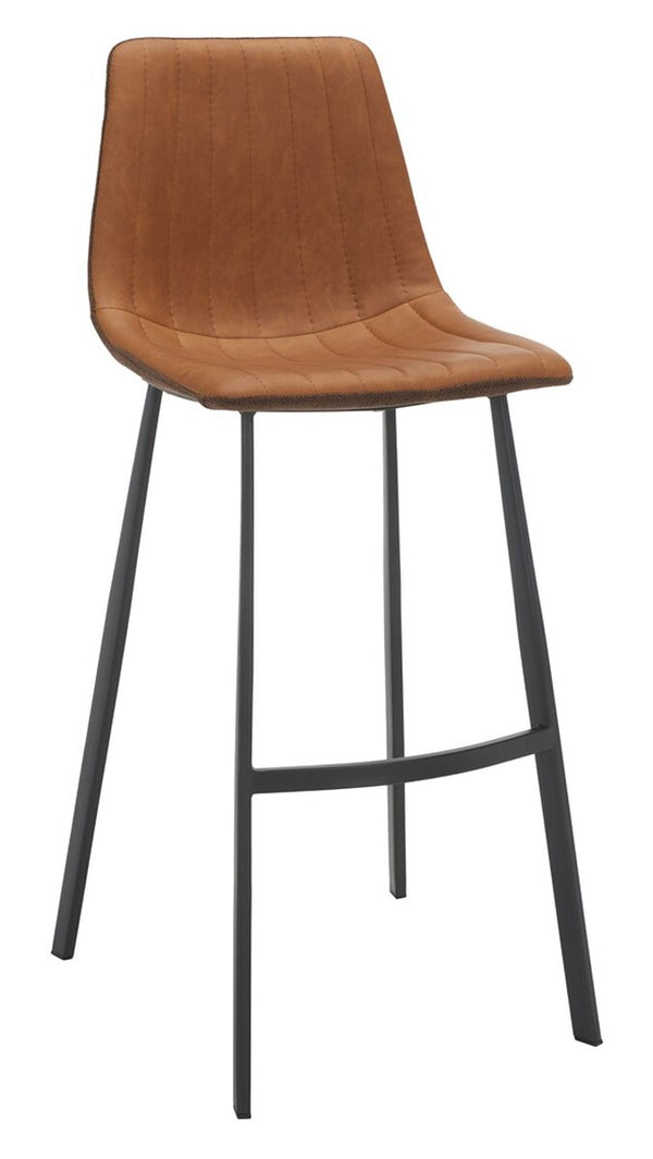 Safavieh Rhyatte Bar Stool  Cognac / Black   BST3018A
