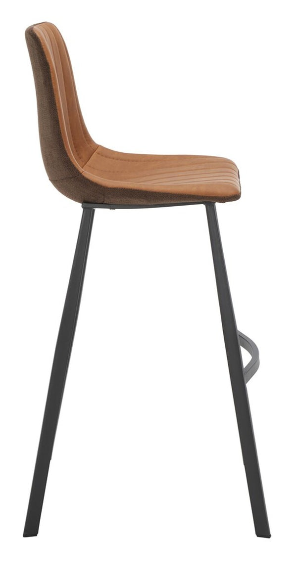 Safavieh Rhyatte Bar Stool  Cognac / Black   BST3018A