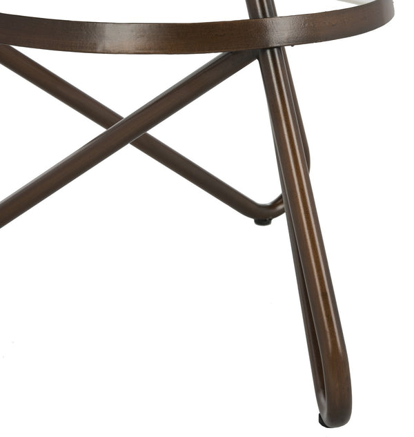 Safavieh Galexia Counter Stool Antique Copper Metal Iron BST3201A 889048446052