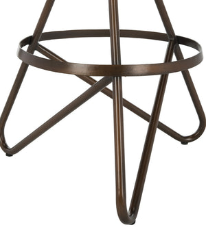 Safavieh Galexia Counter Stool Antique Copper Metal Iron BST3201A 889048446052