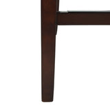 Safavieh - Set of 2 - Taylor Bar Stool Brown Wood MDF Fire Foam PU BST6300D-SET2 889048371002