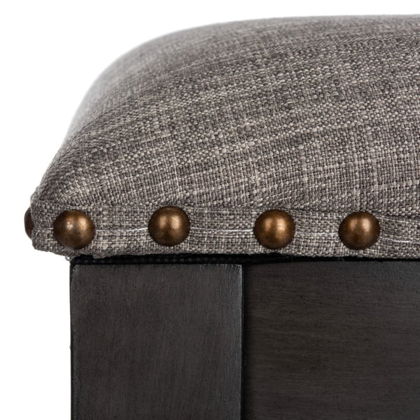 Safavieh Preston Bar Stool in Grey and Grey Walnut BST6400B-SET2 889048752436