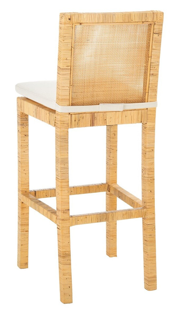 Tojo Cane Bar Stool W/ Cushion
