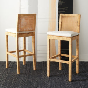 Tojo Cane Bar Stool W/ Cushion