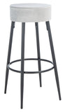 Safavieh Bohden Round Counter Stool Light Grey / Black BST7508B