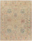Biscayne BSY-2306 Traditional NZ Wool Rug BSY2306-810 Rose, Camel, Khaki, Taupe, Butter, Teal, Sage 100% NZ Wool 8' x 10'