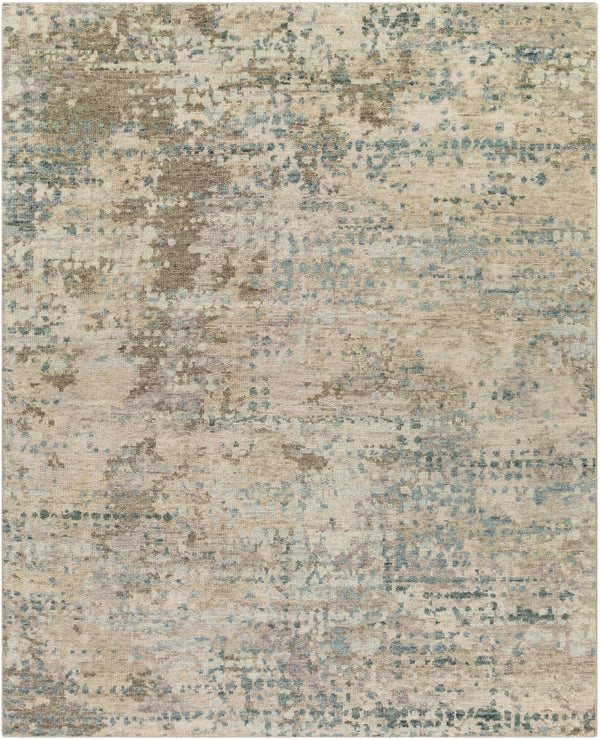 Biscayne BSY-2308 Modern NZ Wool Rug BSY2308-810 Teal, Sage, Dark Green, Medium Gray, Khaki 100% NZ Wool 8' x 10'