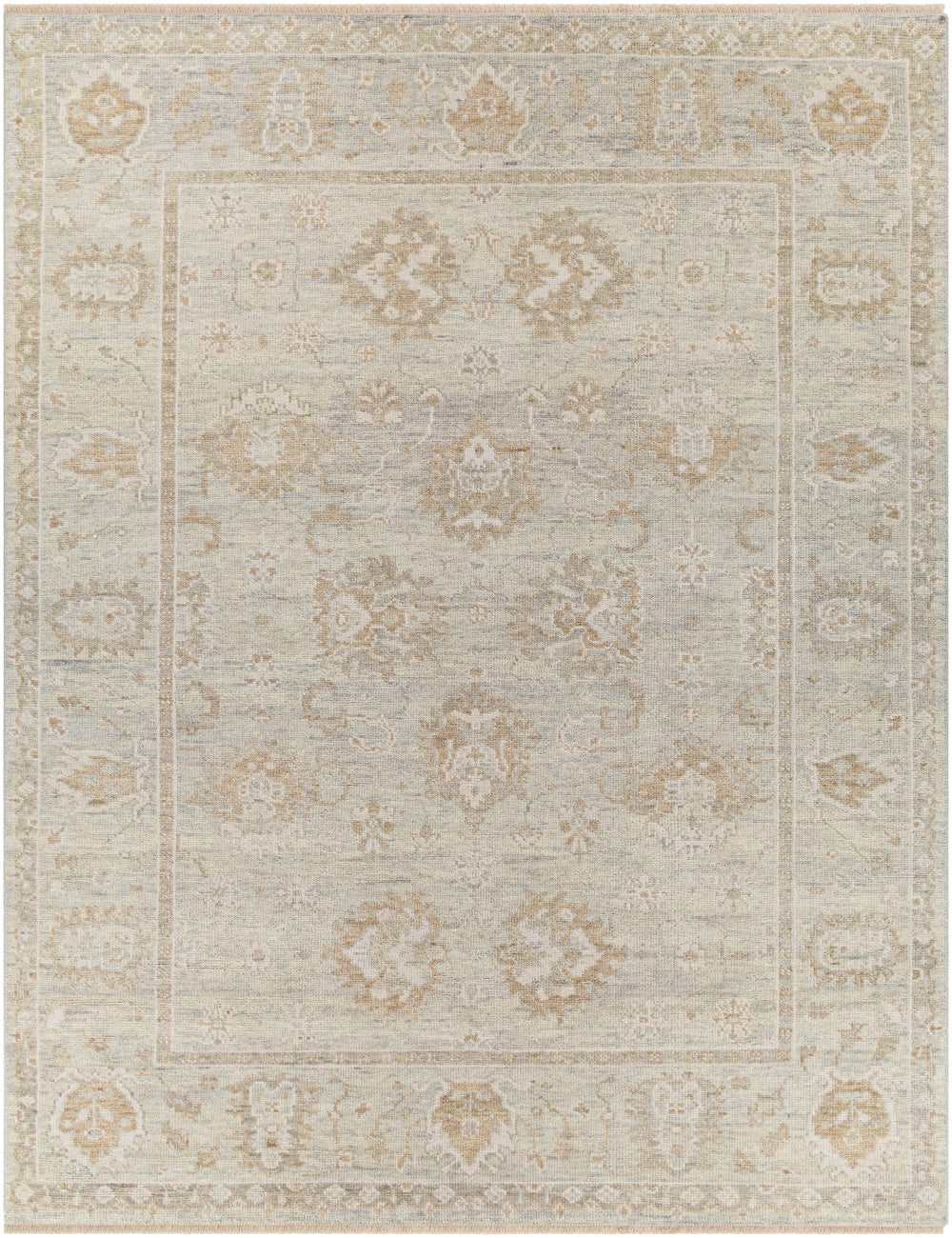Biscayne BSY-2313 Traditional NZ Wool Rug BSY2313-913 Light Gray, Tan, Medium Gray 100% NZ Wool 9' x 13'