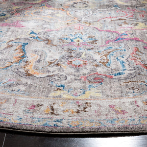 Bristol 357  Power Loomed Polyester Pile Rug Grey / Ivory