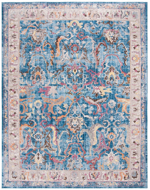 Bristol 357  Power Loomed Polyester Pile Rug Blue / Light Grey