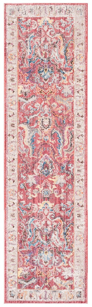 Bristol 357  Power Loomed Polyester Pile Rug Rose / Light Grey