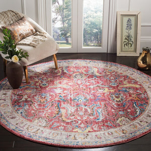 Bristol 357  Power Loomed Polyester Pile Rug Rose / Light Grey