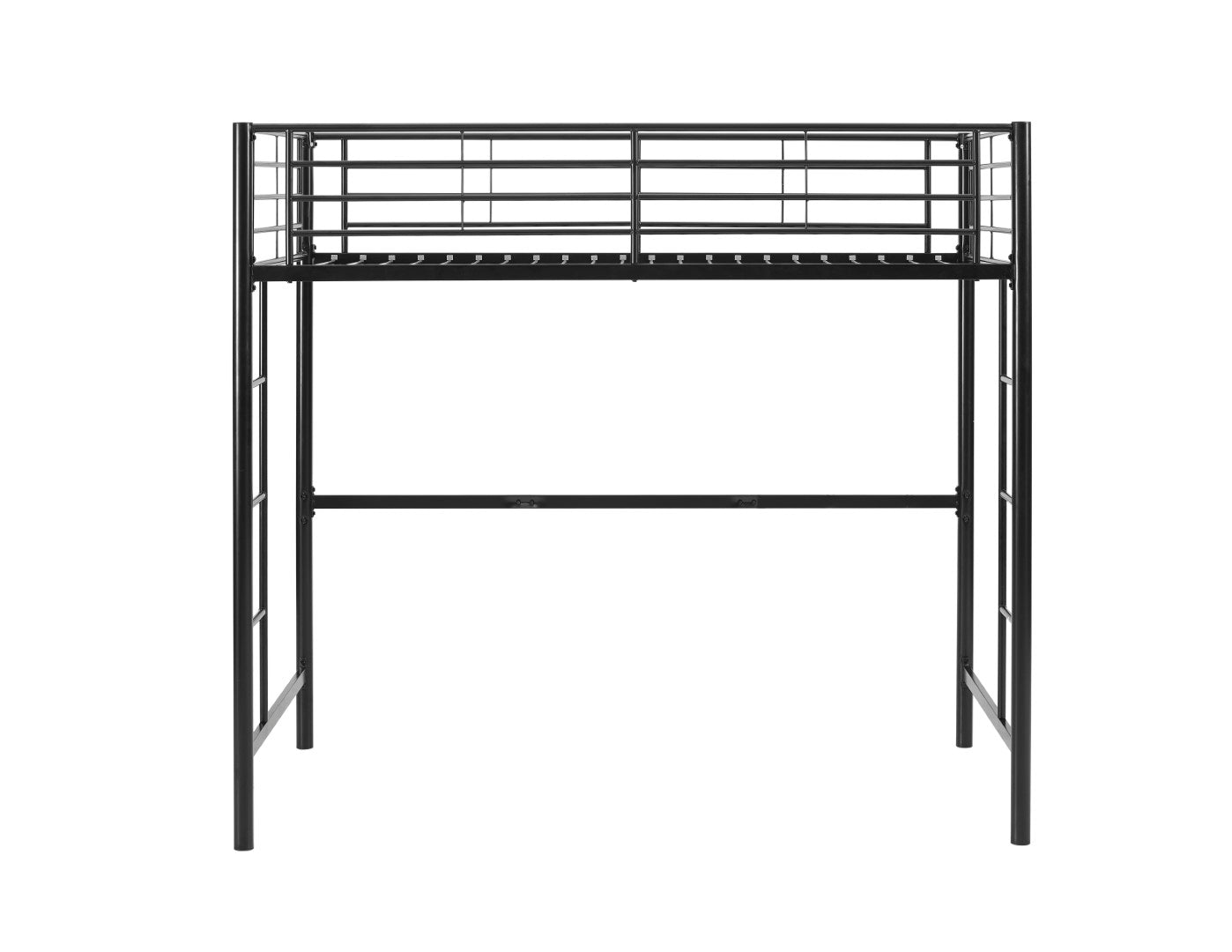 Walker Edison Premium Traditional Twin Metal Loft Bed - Thumbnail 4