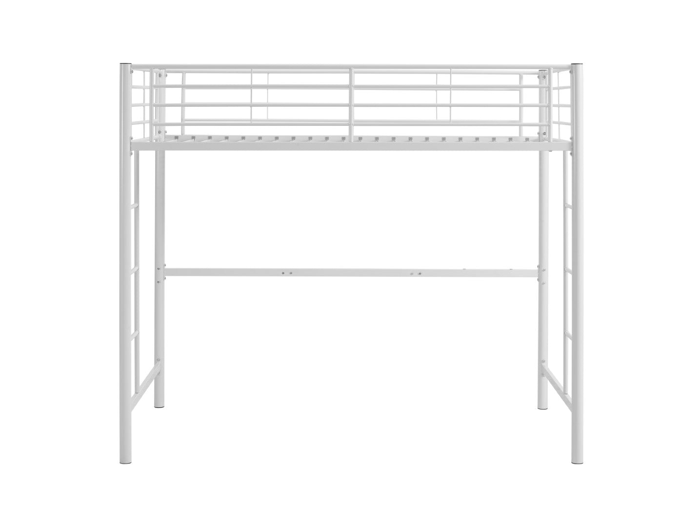 Walker Edison Premium Traditional Twin Metal Loft Bed - Thumbnail 5