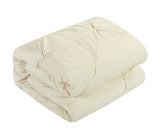 Daya Beige Queen 4pc Duvet Set