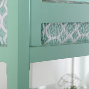 Walker Edison Premium Deluxe Twin Metal Loft Bed - Mint in Powder Coated Steel BTSQTOLMT 814055023125