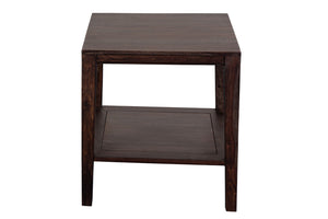 Porter Designs Fall River Solid Sheesham Wood Contemporary End Table Gray 05-117-25-4897
