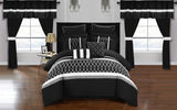 Dinah Black King 24pc Comforter Set